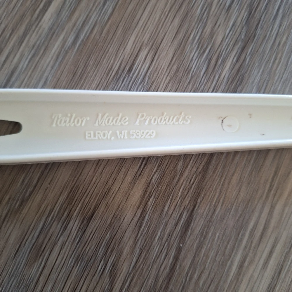 Vintage Tailor Made Beige Slotted Serving Spoon 11‎ 1/2